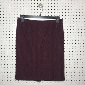 Banana Republic Lace Pencil Skirt